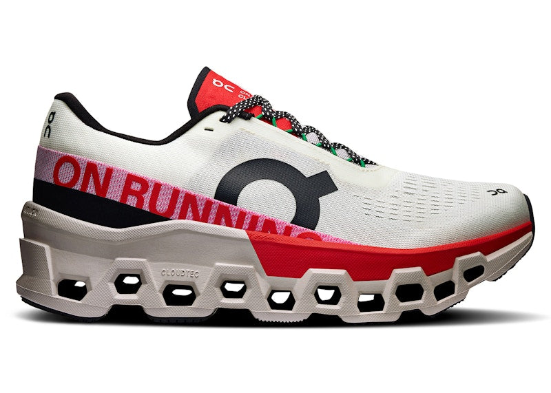 On Running Cloudmonster 2 Ivory Silver Red (Women's)