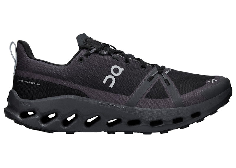 On Running Cloudsurfer Trail Waterproof Black Eclipse