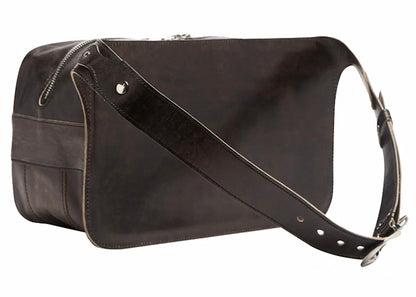 Our Legacy Leather Greaser Bag Black