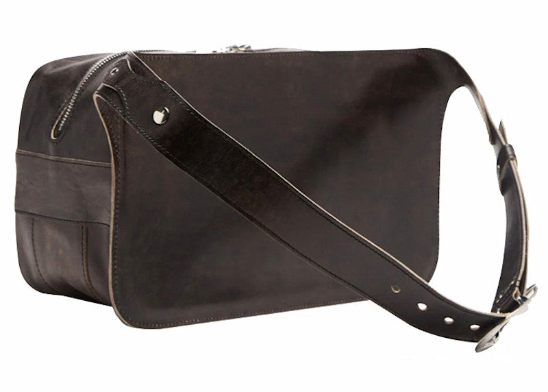 Our Legacy Leather Greaser Bag Black