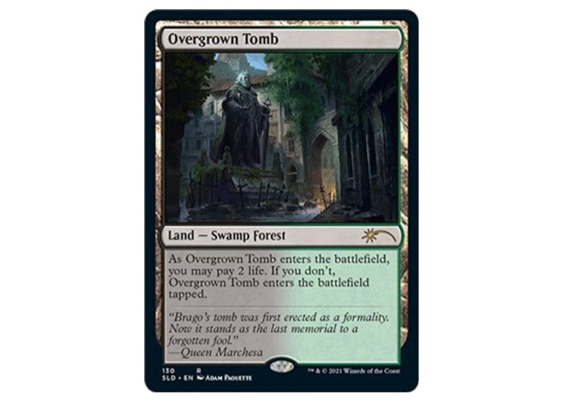 Overgrown Tomb Magic: The Gathering TCG Secret Lair Drop Series Rare #130 (Ungraded)