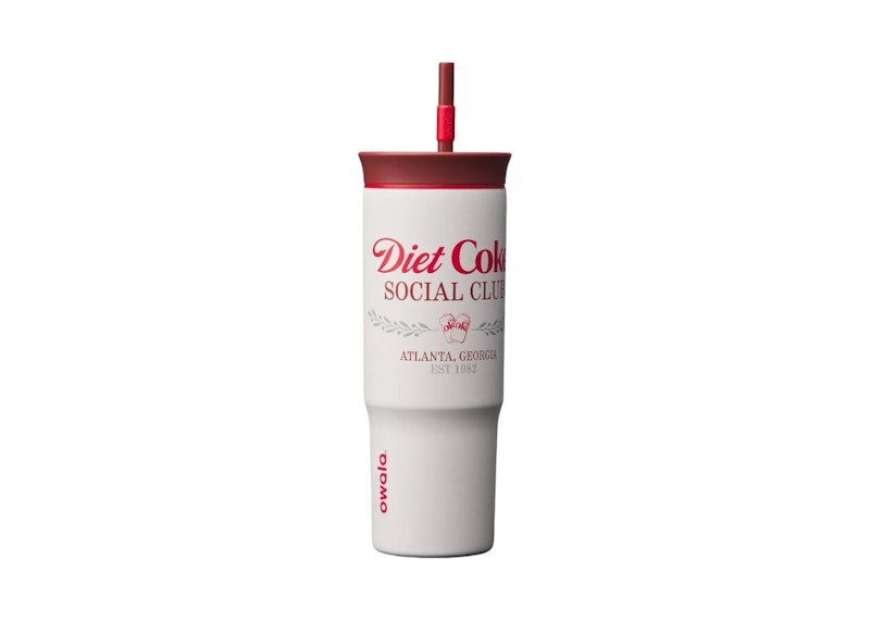 Owala x Diet Coke 24oz Special Edition Stainless Steel Straw Tumbler Diet Coke Social Club