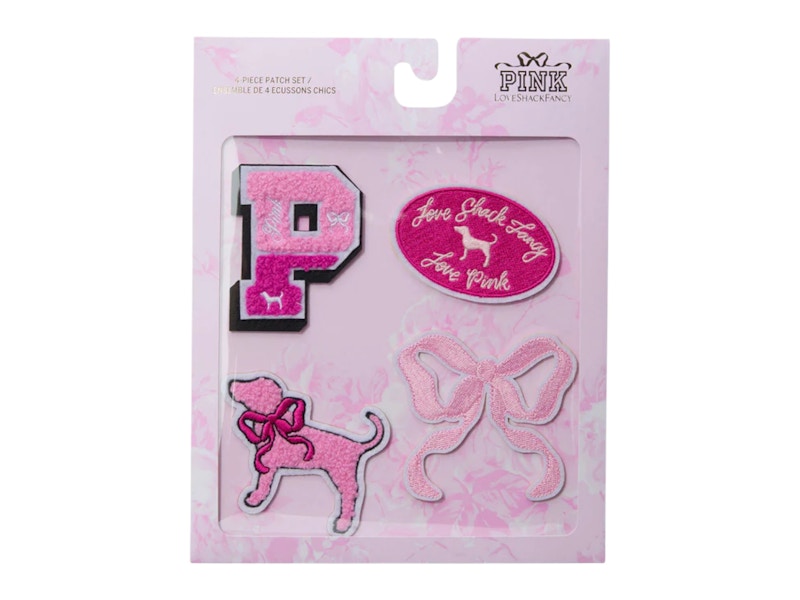 PINK x LoveShackFancy 4-Piece Patch Set Pink Pack
