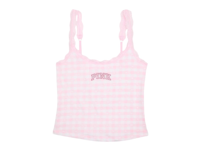 PINK x LoveShackFancy Cotton Cami Icon Gingham