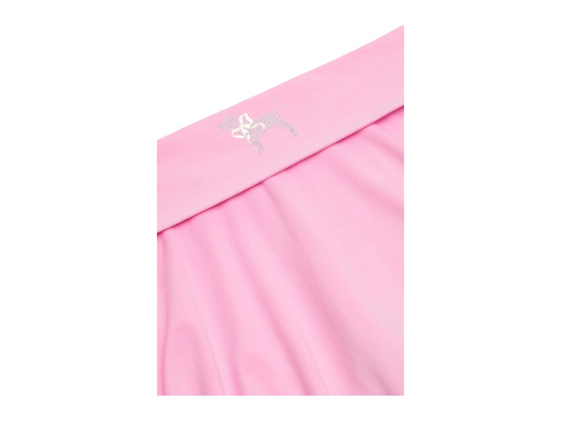 PINK x LoveShackFancy Cotton Foldover Flirty Skirt Pink Lollipop