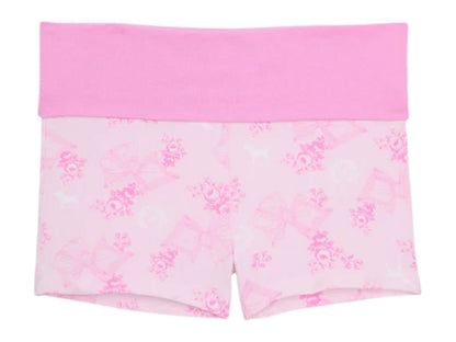 PINK x LoveShackFancy Cotton Foldover Micro Shorts Beaux Icons