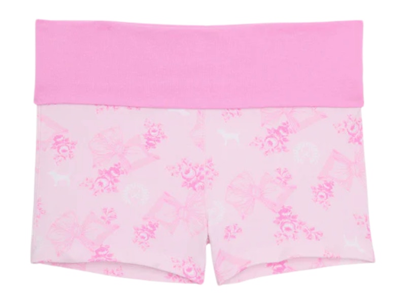 PINK x LoveShackFancy Cotton Foldover Micro Shorts Beaux Icons