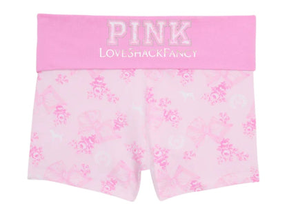 PINK x LoveShackFancy Cotton Foldover Micro Shorts Beaux Icons