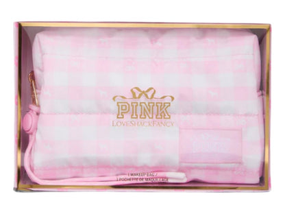 PINK x LoveShackFancy Makeup Bag Icon Gingham