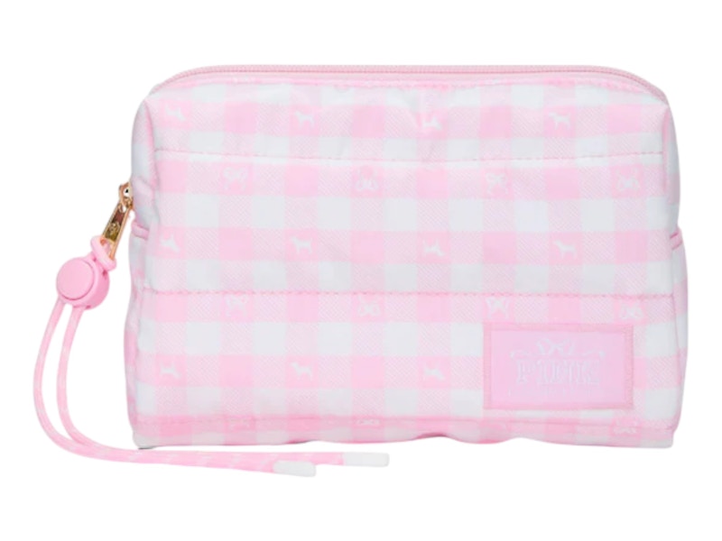 PINK x LoveShackFancy Makeup Bag Icon Gingham