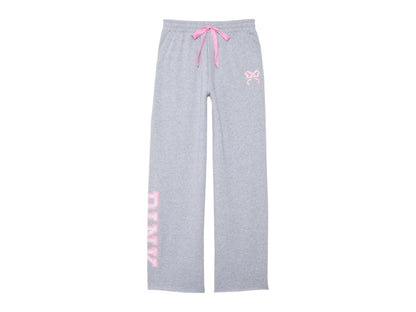 PINK x LoveShackFancy Wide-Leg Sweatpants Medium Heather Grey
