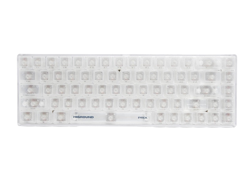 PRIX x Higround Silent Crystal Keyboard Transluscent