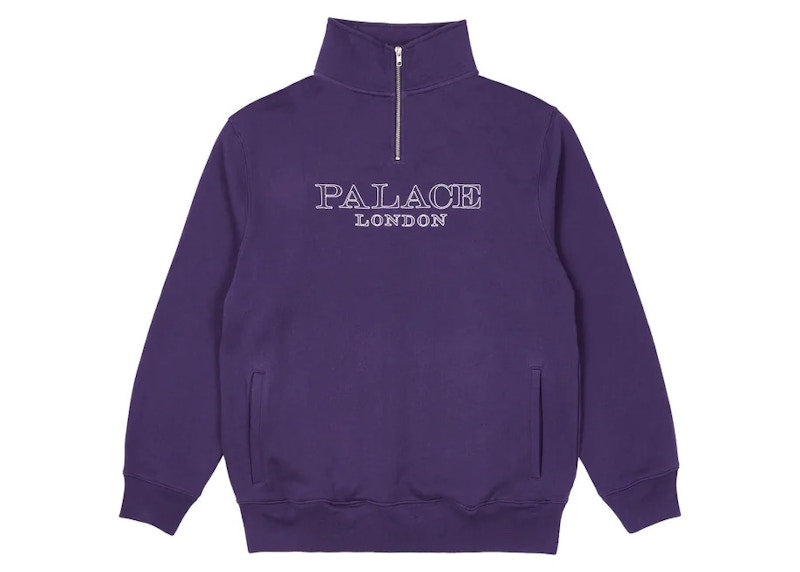 Palace 1/4 Zip Funnel (FW22) Purple