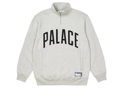 Palace 1/4 Zip Funnel Grey Marl