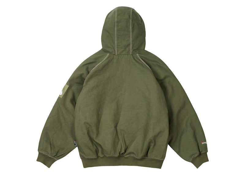 Palace 10 Oz Hooded Jacket Olive