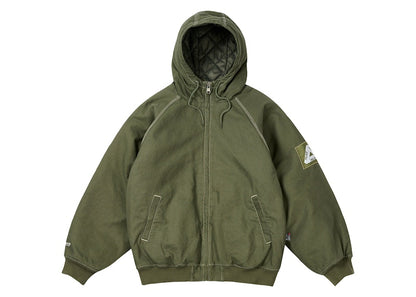 Palace 10 Oz Hooded Jacket Olive