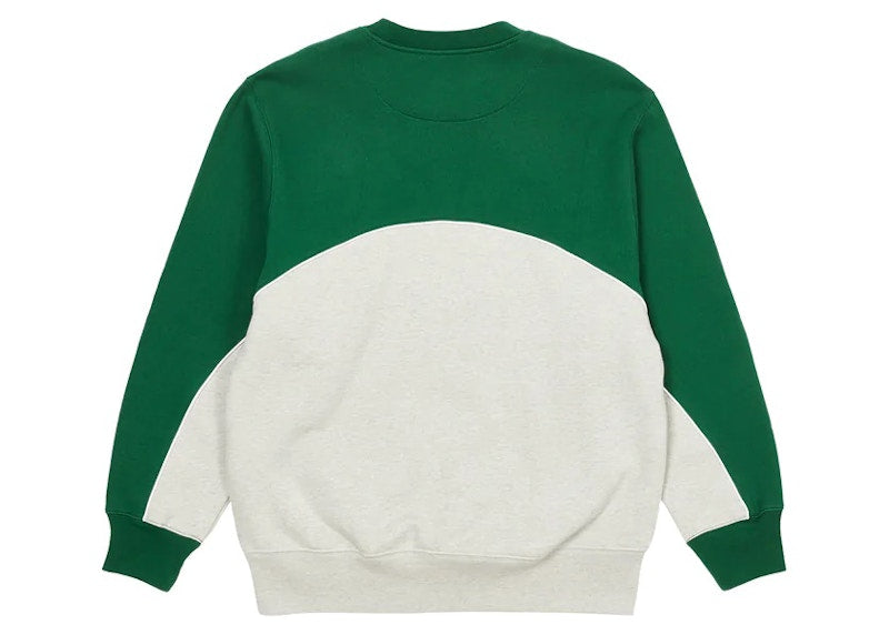 Palace 2 Tone Arch Crew Green/Grey Marl