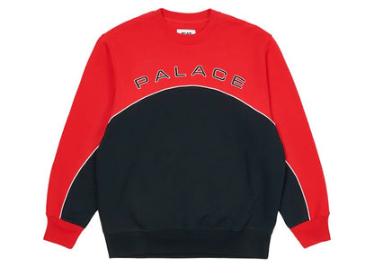 Palace 2 Tone Arch Crew Red/Navy