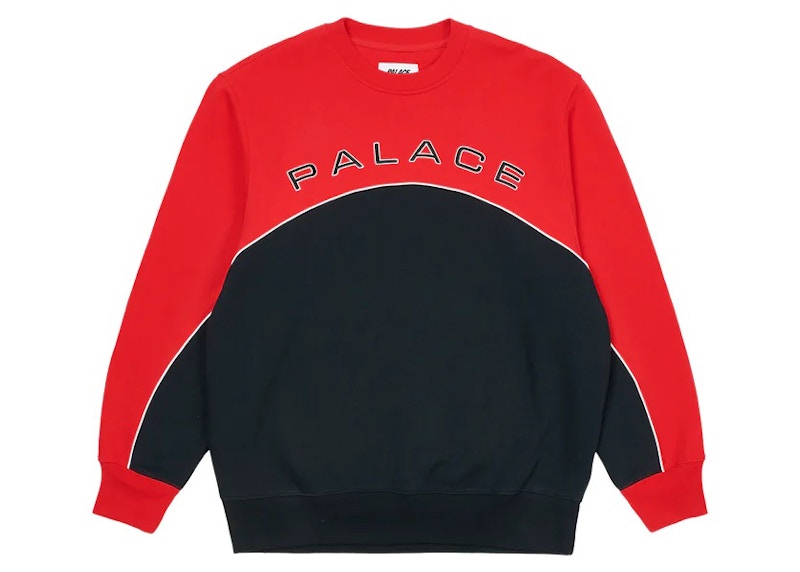 Palace 2 Tone Arch Crew Red/Navy