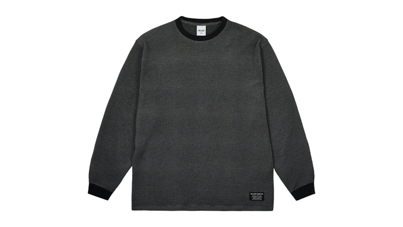Palace 2-Tone Waffle Longsleeve Black