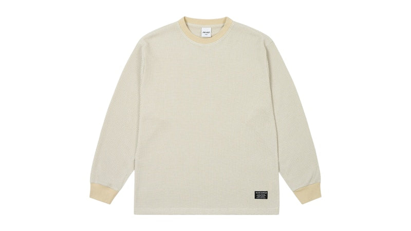 Palace 2-Tone Waffle Longsleeve Stoney Grey