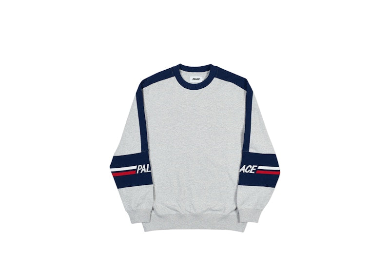 Palace 320 Crew Grey Marl/Navy