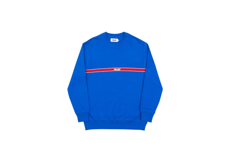 Palace 320 Lines Crew Blue