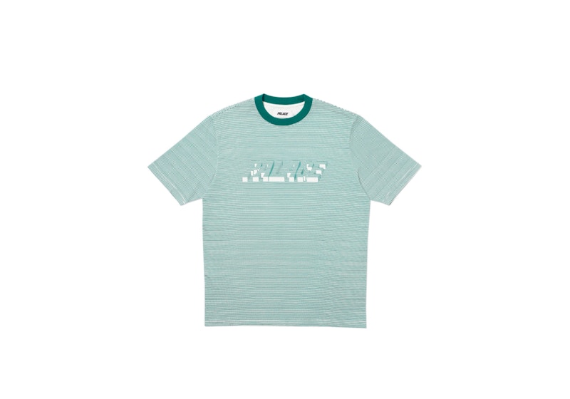Palace 3D Stripe T-shirt Green/White