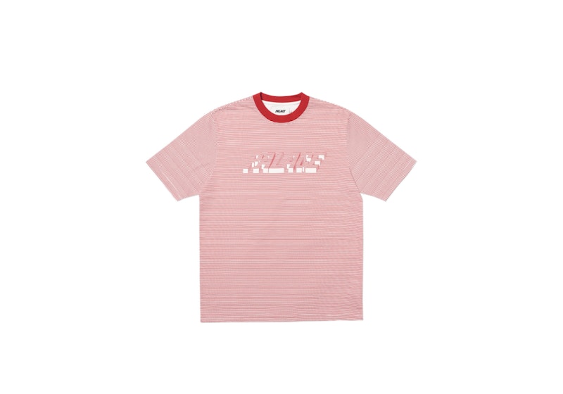 Palace 3D Stripe T-shirt Red/White
