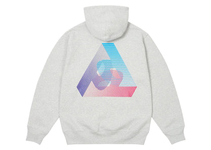 Palace 3P Fade Hood Grey Marl