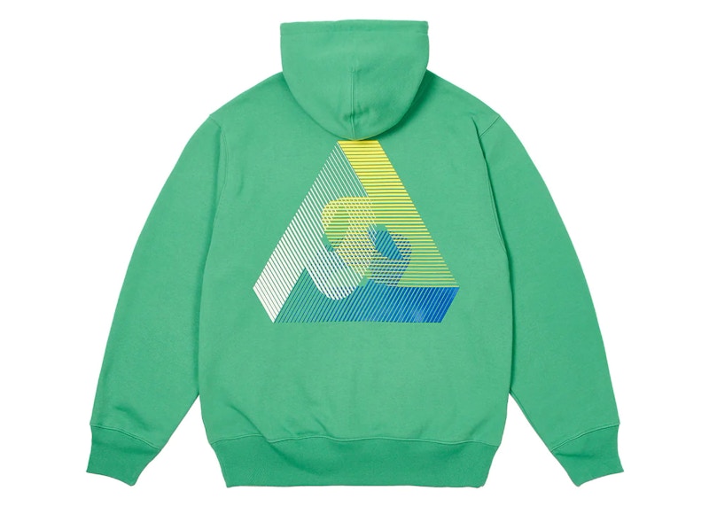 Palace 3P Fade Hood Sweet Pea Green