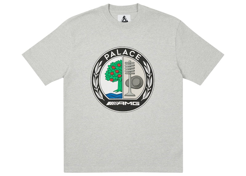 Palace AMG Emblem T-shirt Grey Marl