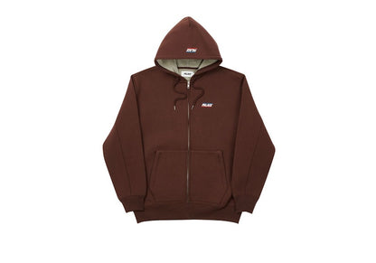 Palace ARD Quality Zip Hood Brown