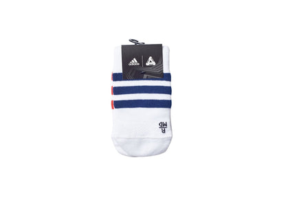 Palace adidas On Court No Show Socks White/Red/Dark Blue