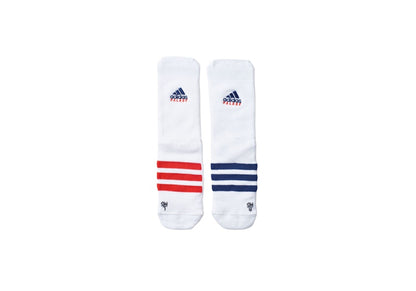 Palace adidas On Court Socks White/Red/Dark Blue