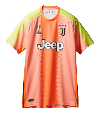 Palace Adidas Palace Juventus Authentic Buffon 77 Match Jersey Orange/Slime