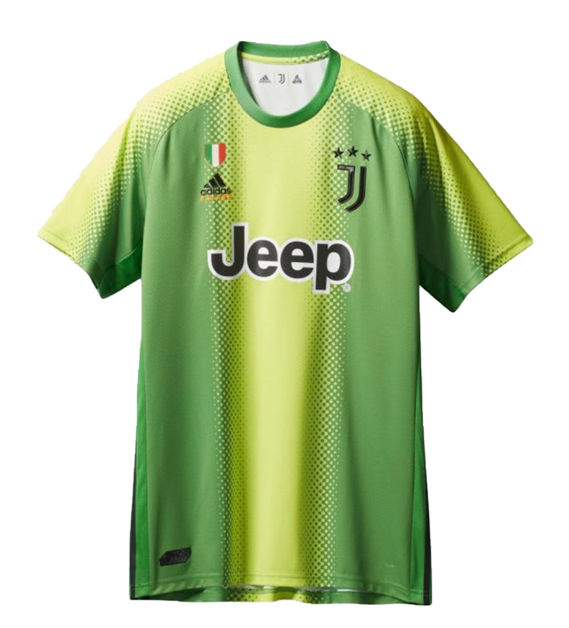Palace Adidas Palace Juventus Authentic Buffon 77 Match Jersey Slime/Green