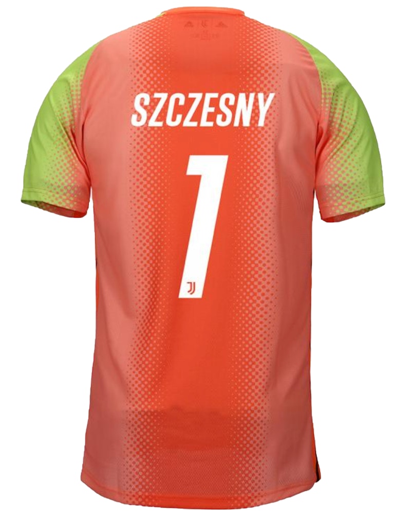 Palace Adidas Palace Juventus Authentic Szczesny 1 Match Jersey Orange/Slime