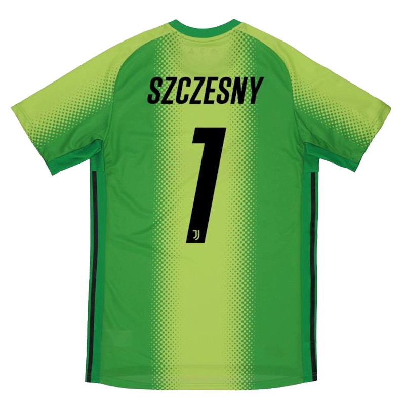 Palace Adidas Palace Juventus Authentic Szczesny 1 Match Jersey Slime/Green
