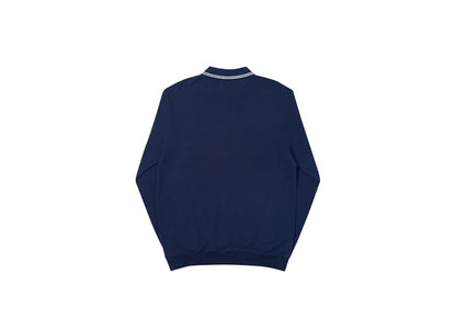 Palace Air-Flex Zip Crew Navy