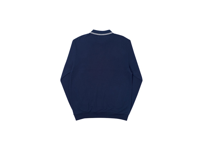 Palace Air-Flex Zip Crew Navy