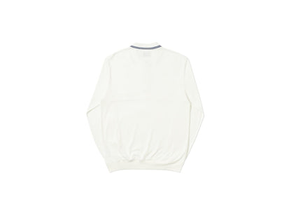 Palace Air-Flex Zip Crew White