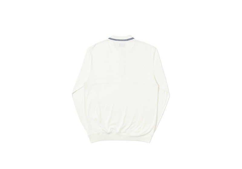 Palace Air-Flex Zip Crew White