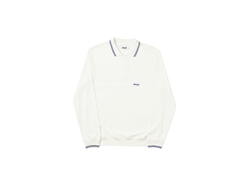 Palace Air-Flex Zip Crew White