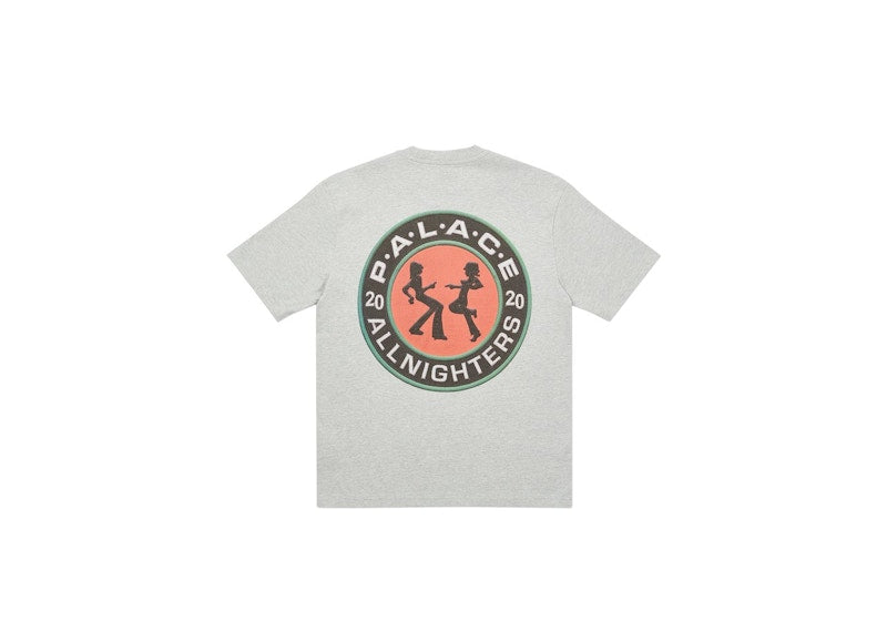 Palace All Nighters T-shirt Grey Marl