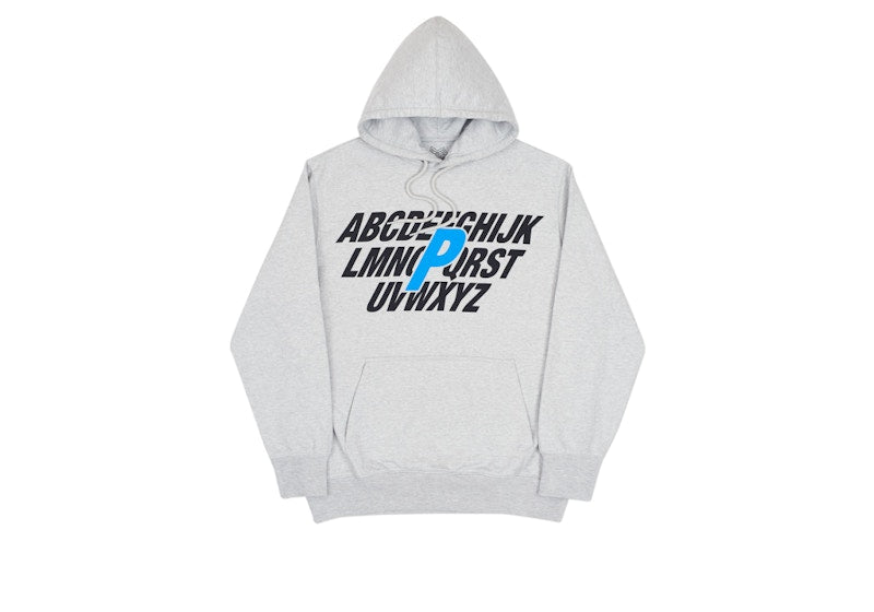 Palace Alpha Hood Grey Marl