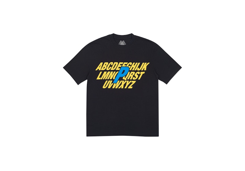 Palace Alpha T-shirt Black/Yellow/Blue