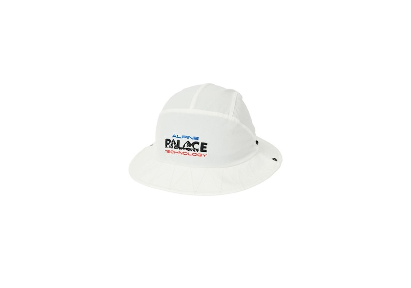 Palace Alpine Tech Bucket Hat White