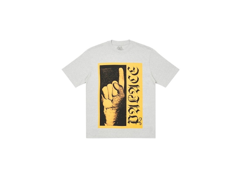 Palace Ancient Finger T-shirt Grey Marl