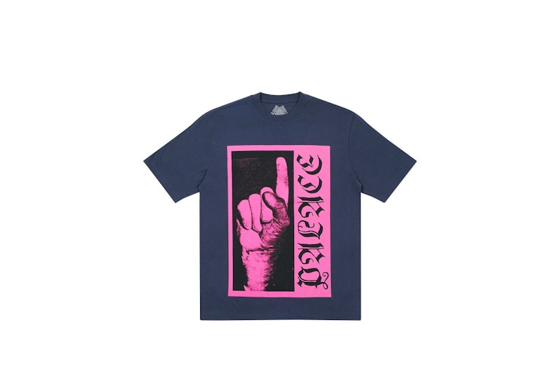 Palace Ancient Finger T-shirt Navy
